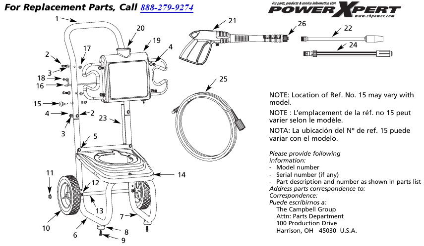 PW2200V2LE PARTS BREAKDOWN